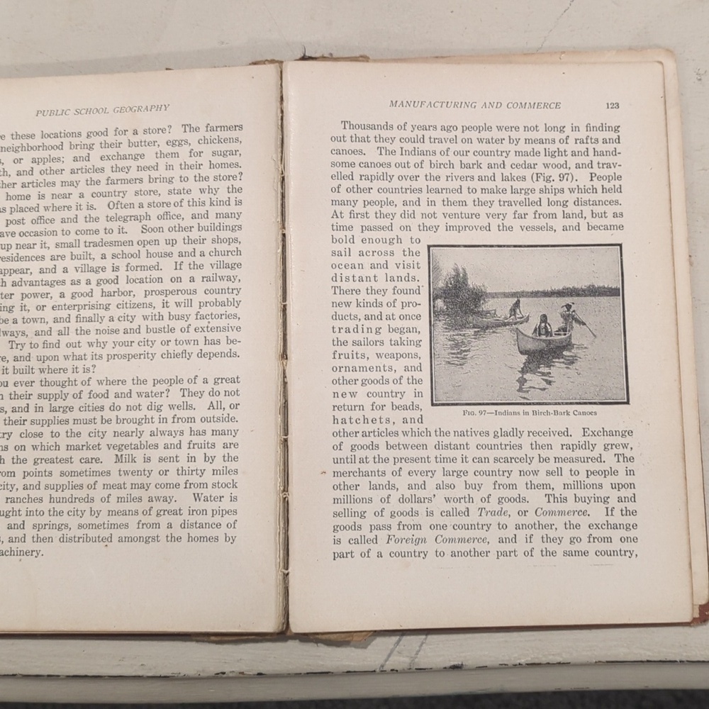 Early 1900's Geography Textbook - Picture 9 of 13